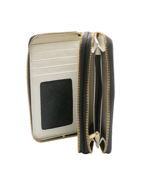 PLANETARIUM Cartera grande con doble cremallera Luna/blanca - Carteras Mujer