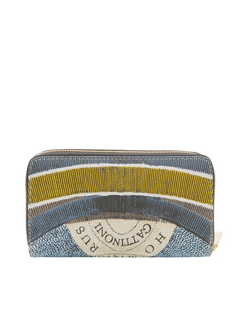 PLANETARIUM Cartera grande con doble cremallera Luna/blanca - Carteras Mujer