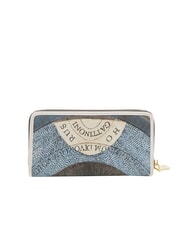 GATTINONI PLANETARIUM Cartera grande con cremallera alrededor Luna/blanca - Carteras Mujer - 3