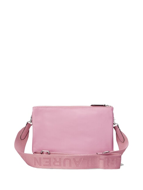 LANDYN Bolso bandolera plano de nailon rosas malva - Bolsos Mujer