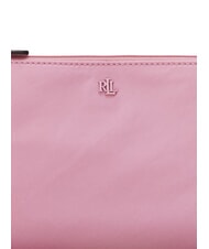 RALPH LAUREN LANDYN Bolso bandolera plano de nailon rosas malva - Bolsos Mujer - 4