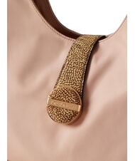 BORBONESE ECLIPSE Hobo Bolso de hombro Arena/natural op - Bolsos Mujer - 4