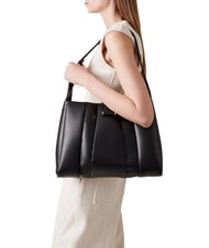 BORBONESE L ECLAIR  Bolso de hombro, de piel negro - Bolsos Mujer - 5