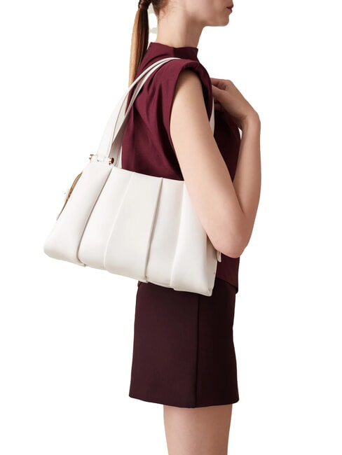 L ECLAIR  Bolso de hombro, en piel blanco - Bolsos Mujer