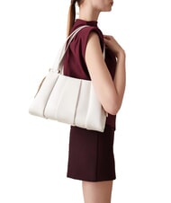 BORBONESE L ECLAIR  Bolso de hombro, en piel blanco - Bolsos Mujer - 5