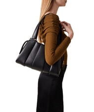 BORBONESE L ECLAIR  Bolso de hombro, en piel negro - Bolsos Mujer - 5