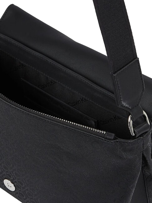 CK MUST Bolso de hombro con solapa negro - Bolsos Mujer