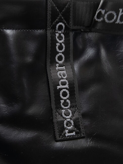 EVA Bolsa de compras con cintas con logo negro - Bolsos Mujer