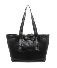 ROCCOBAROCCO EVA Bolsa de compras con cintas con logo negro - Bolsos Mujer - 4