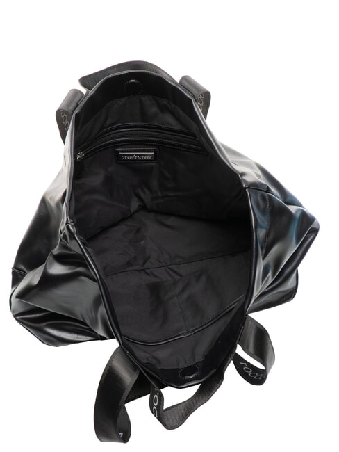 EVA Bolsa de compras con cintas con logo negro - Bolsos Mujer