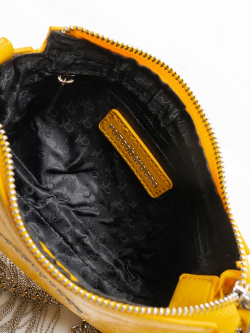 FRINGES Bolso de hombro con flecos amarillo - Bolsos Mujer