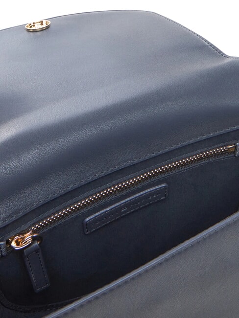 TH LOGOTAPE SADDLE Mini bolso de hombro espacio azul - Bolsos Mujer