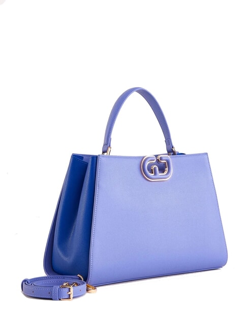 DEMY Bolso de mano con bloques de color y correa para el hombro vaqueros - Bolsos Mujer