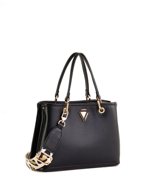 BEA SUMMER S Bolso pequeño con bandolera de piel animal NEGRO - Bolsos Mujer