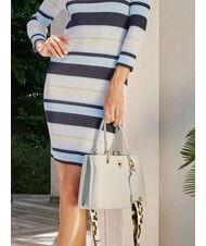 GAUDÌ BEA SUMMER S Bolso pequeño con bandolera de piel animal azul - Bolsos Mujer - 4