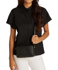 CALVIN KLEIN SCULPTED EW Mini bolso de hombro En negro - Bolsos Mujer - 4