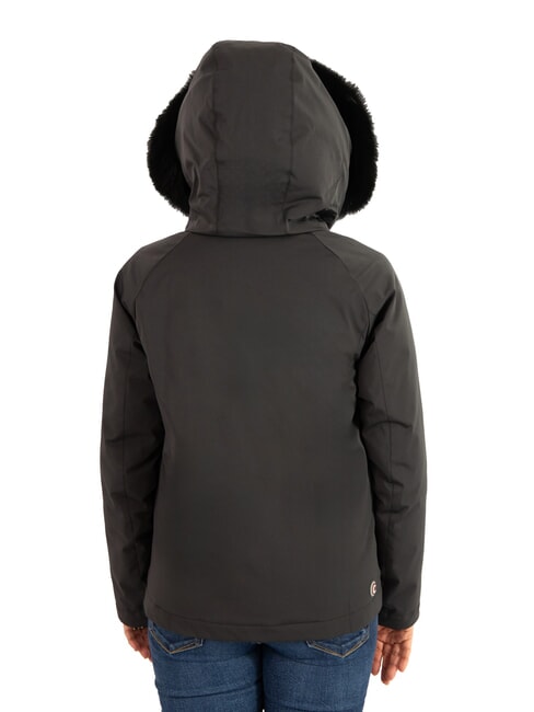 PURENESS Chaqueta de plumón bimaterial con capucha negro - Chaquetas de plumas de mujer