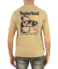 TIMBERLAND ASOS DESIGN 4 Camiseta de algod&oacute;n con estampado en la espalda pimienta con lim&oacute;n - camiseta - 3