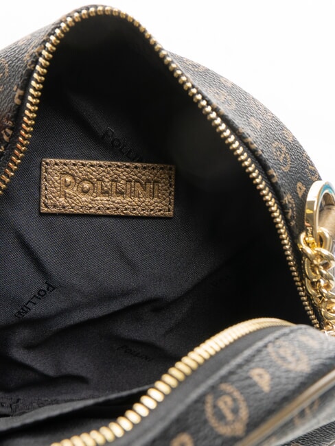 HERITAGE Mini bolso redondo con cadena bronce negro - Bolsos Mujer