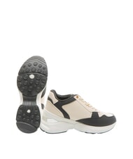 ROCCOBAROCCO METALLIC LOGO Zapatillas altas de piel bicolor blanco/negro - Zapatos Mujer - 2