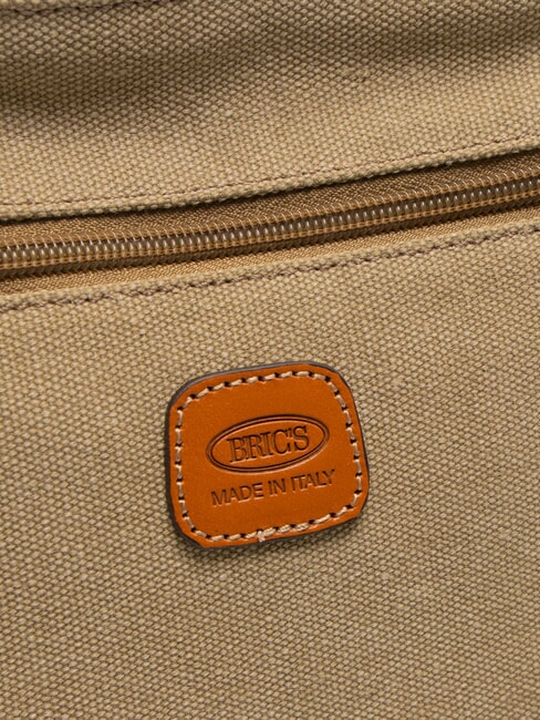 SORRENTO EMMA Bolso de lona plano para el hombro oliva - Bolsos Mujer