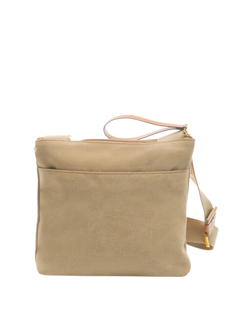 SORRENTO EMMA Bolso de lona plano para el hombro oliva - Bolsos Mujer