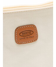 BRIC&rsquo;S SORRENTO Bolso de mano de lona con pu&ntilde;o CREMA - Bolsos Mujer - 3