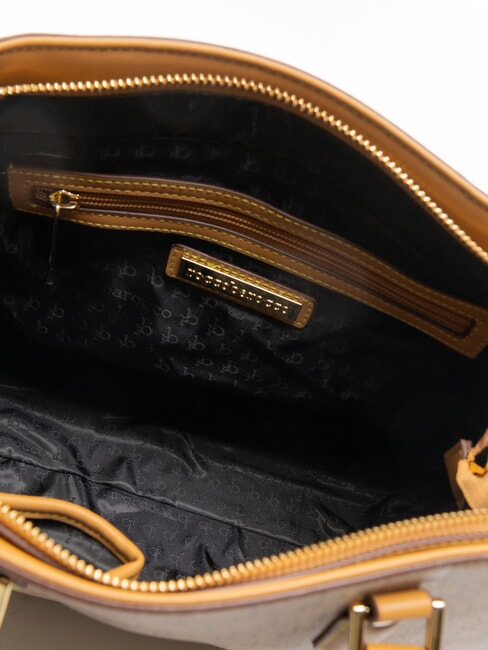 MONOGRAM Logo Bolso de mano, con bandolera natural - Bolsos Mujer