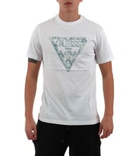 GUESS SS CN TRIANGLE Camiseta de algod&oacute;n purwhite - camiseta - 2