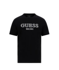 GUESS SS CN LOGO Camiseta de algodón jetbla - camiseta - 4