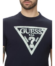 GUESS SS CN TRIANGLE Camiseta de algodón smartblue - camiseta - 3