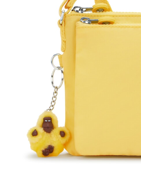 MIKAELA Bolso bandolera pequeño sol mantecoso - Bolsos Mujer