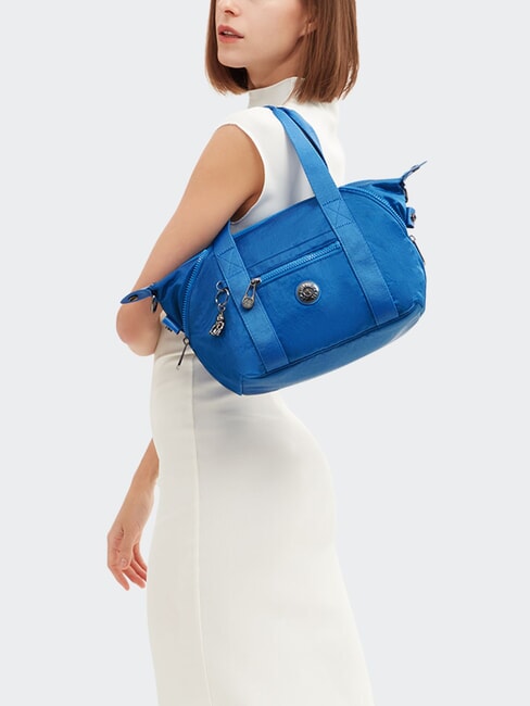 ART MINI bolso mini azul satinado - Bolsos Mujer
