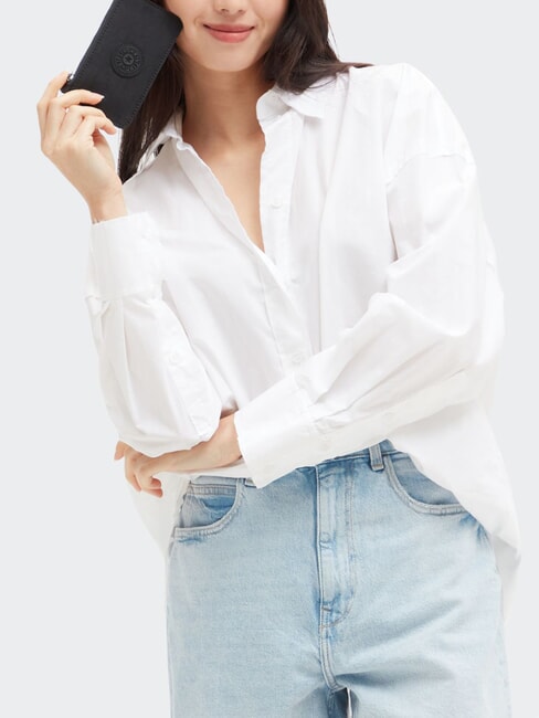 CAMILO Tarjetero plano con cremallera negro negro - Carteras Mujer