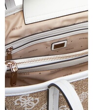 GUESS BEYZA  Bolso de hombro logotipo blanco - Bolsos Mujer - 3