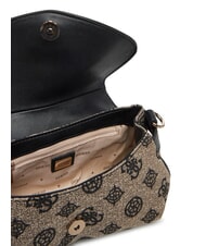 GUESS BEYZA  Bolso de hombro logotipo negro - Bolsos Mujer - 3