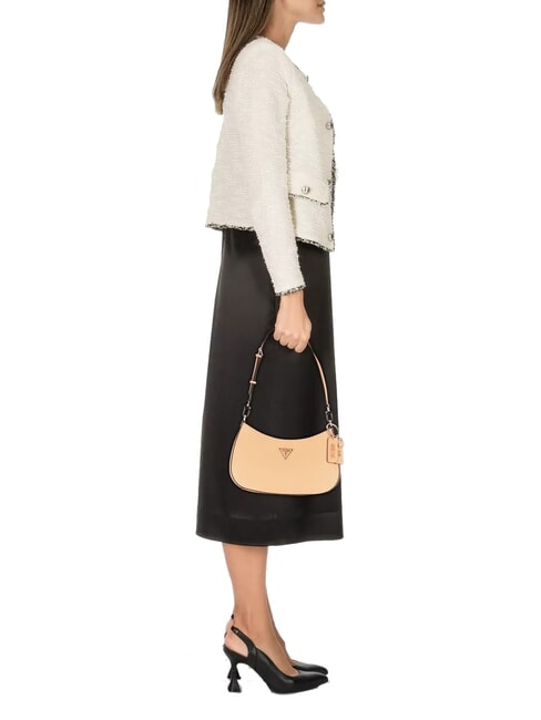 NOELLE bolso de hombro con cremallera en la parte superior albaricoque - Bolsos Mujer