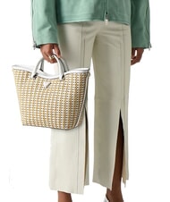 GUESS ATALIA  Bolso de mano, con bandolera blanco natural - Bolsos Mujer - 4