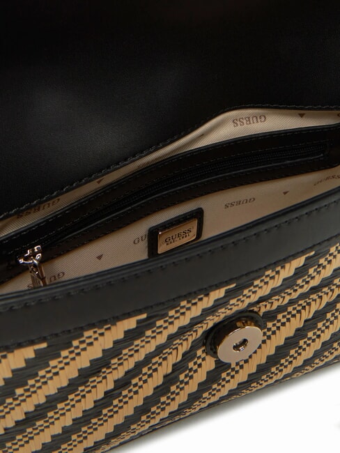 SIMONA  Bolso de hombro natural / negro - Bolsos Mujer