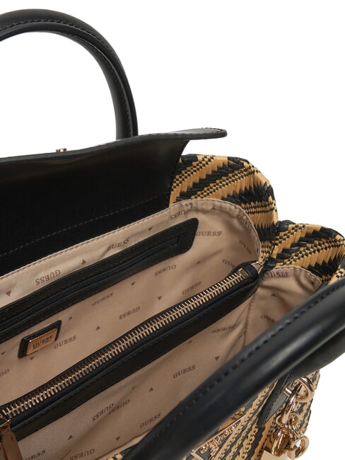 SIMONA  Bolso de mano, con bandolera natural / negro - Bolsos Mujer