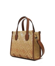 GUESS SILVANA Mini bolso de mano, con correa para el hombro coñac / aceitunas - Bolsos Mujer - 2