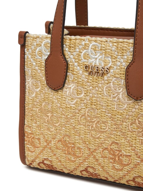 SILVANA Mini bolso de mano, con correa para el hombro coñac / aceitunas - Bolsos Mujer