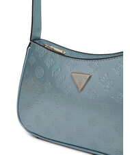 GUESS ARNELA  Bolso de hombro logotipo azul pálido - Bolsos Mujer - 3