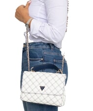 GUESS CRUISE  Mini bolso de hombro / bolso bandolera blanco/azul marino - Bolsos Mujer - 4