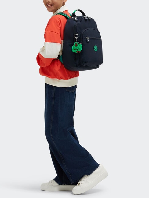 SEOUL SMALL Pequeña mochila bloque azul verde - Mochilas Escuela & Tiempo Libre