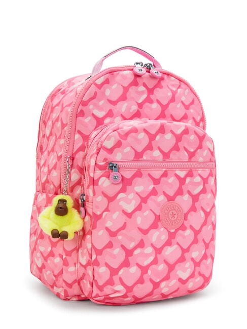 SEOUL COLLEGE Mochila con bolsillo para portátil de 15" Corazones adorables - Mochilas Escuela & Tiempo Libre