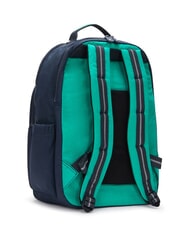KIPLING SEOUL Mochila con bolsillo para portátil de 15" bloque azul verde - Mochilas Escuela & Tiempo Libre - 4