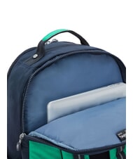KIPLING SEOUL Mochila con bolsillo para portátil de 15" bloque azul verde - Mochilas Escuela & Tiempo Libre - 5