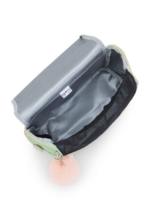 NEW KICHIROU Bolsa de almuerzo con bandolera verde suave metalizado - Bolsas y accesorios  niños