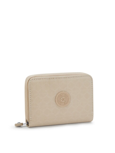 MONEY LOVE Cartera mediana Firma en relieve beige - Carteras Mujer